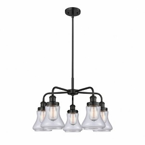 Bellmont - 5 Light Stem Hung Chandelier In Art Deco Style-15.25 Inches Tall and 24 Inches Wide - 1 of 1