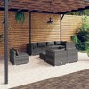 vidaXL Garden Lounge Set Grey and Anthracite - 2 of 4