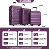 3 Piece PC Spinner Luggage Set with TSA Lock Lightweight Expandable Suitcases for Travel 21" 25" 29" - Cuddlewood - 4 of 4