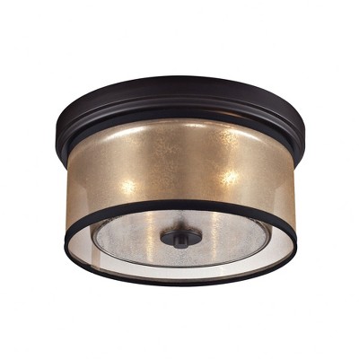 Elk Home Diffusion 2 - Light Flush Mount in  Oil Rubbed Bronze