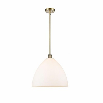 Bristol Glass - 1 Light Pendant In Industrial Style-16.75 Inches Tall and 16 Inches Wide