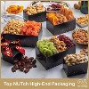 Dried Fruit & Nuts Gift Basket Black Tower + Red Ribbon (12 Assortments) Premium Arrangement Gift - 4 of 4
