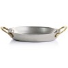 Gibson 6 Piece Mini Vintage Oval Au Gratin Pan Set with Brass Handle - 4 of 4