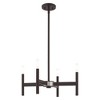Livex Lighting Copenhagen 4 - Light Chandelier in  Bronze - 3 of 4