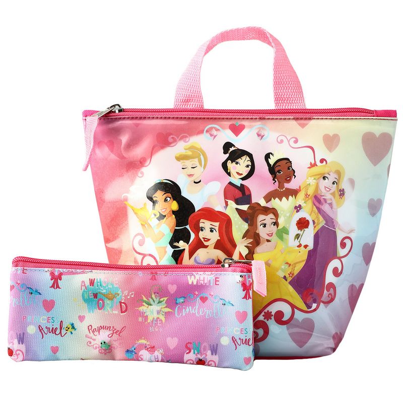 Disney Princesses Backpack With Lunch box set for kids 6 Piece, 3 of 7
