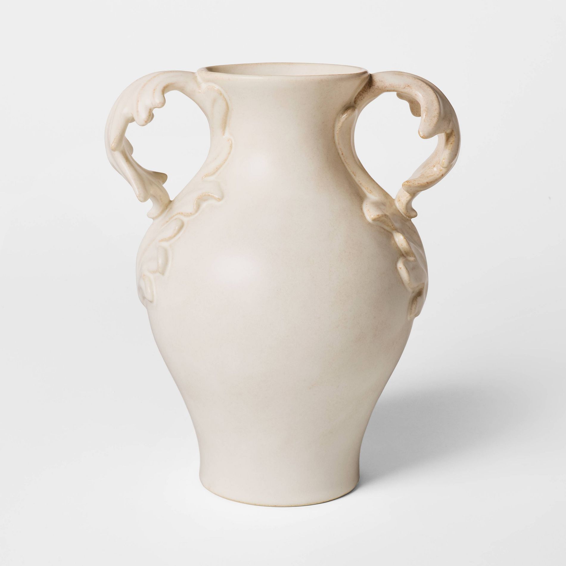 Tall Botanical Handle Ceramic Vase - Threshold™ designed with Studio McGee