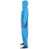 HalloweenCostumes.com Cookie Monster Zip Adult Costume Onesie | Sesame Street Costumes - 2 of 4