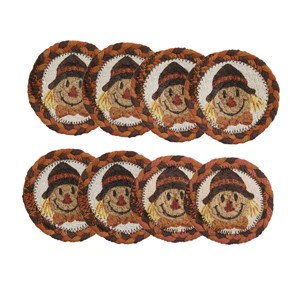 Park Designs Scarecrow Printed Coaster Set of 8 - 1 of 3