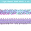 Unique Bargains Waterproof Flat Elastic Crafts Sewing Dress Sequins Trim Ribbon - 2 of 4