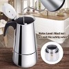 GOTGELIF Classic Stainless Steel Moka Pot Coffee Maker For Coffee Lovers - 4 of 4