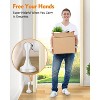 DOMETOUR Magnetic Door Stoppers 4 Pcs, Stainless Steel, No Drilling, Adhesive or Screws, Strong Hold, for Wide Doors - 2 of 4
