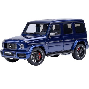 2019 Mercedes-Benz AMG G63 Brilliant Blue Metallic 1/18 Model Car by Autoart - 1 of 4