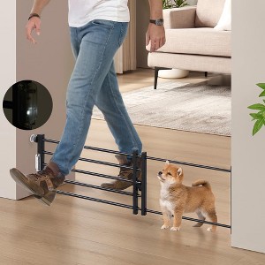 unipaws Expandable Step-Over Dog Gate with LED Light - 1 of 4