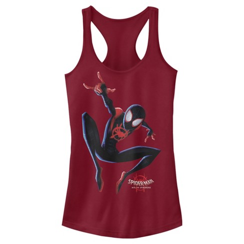 Junior's Marvel Spider-Man Story of Life T-Shirt - Red - Medium