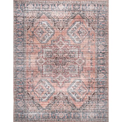 nuLOOM Maple SpinClean Machine Washable Stain-Resistant Area Rug