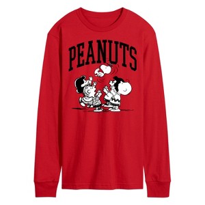 Men's - Peanuts - Collegiate Art Long Sleeve Graphic T-Shirt - 1 of 4