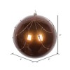 Vickerman Candy Glitter Curtain Ball Ornament - 3 of 4
