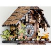 Wooden Cuckoo Clock Cottage With 12 Inch Height Man Chopping Wood Hourly Action By River City Clocks - 4 of 4