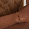 Women Beaded Bracelet Gold Double Layer Gemstone 14K Simple Dainty Handmade Chain Everyday Boho Beach Jewelry - 3 of 4