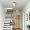Livex Lighting Endicott 1 - Light Semi-Flush Mount in  Brushed Nickel - 2 of 4