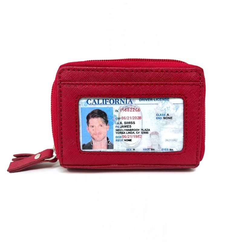 Alpine Swiss Womens Accordion Organizer Wallet Leather Credit Card Case ID, 3 of 9