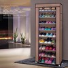 10-Tier Non-Woven Shoe Rack, Space-Saving, Tall & Narrow - 2 of 4