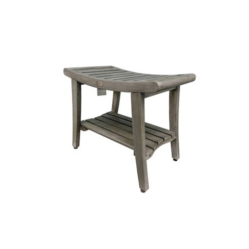 Teak wood shower bench hot sale target