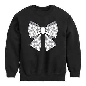 Boys' - Instant Message - Soccer Bow Graphic Long Sleeve Fleece Sweatshirt - 1 of 4