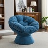 Racxily Oversized Swivel Accent Chair, 360 Swivel Barrel Chair, Papasan Chair for Living Room Bedroom - 3 of 4