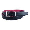 CTM Leather Matte Reversible Croc Print Clamp on Buckle Belt - 2 of 4