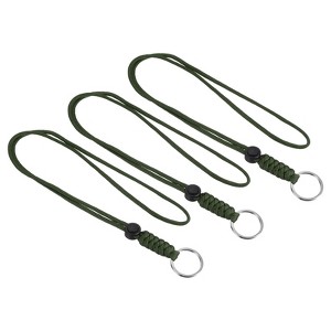 Unique Bargains Keys Whistle ID Card Holder Badge Lanyards with Metal Ring 18" - 1 of 4
