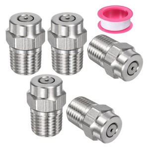 Unique Bargains Stainless Steel Durable Corrosion Resistant Pressure Washer Nozzles 5 Pcs - 1 of 4