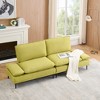 GlasFlength Morden Leisure Loveseat Sofa with Cushioned Support for Contempoary Living Room, Hall, Green,89”*30.31”*33.85" - 2 of 4