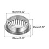 Unique Bargains Stainless Steel Flat Mouth Anti Blocking Outdoor Bathroom Drain Cover for - 2 of 4