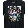 Seven Times Six Disney Lilo and Stitch Men's Naughty Santa Stitch Holiday Tee - 2 of 4