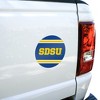 South Dakota State University Stripes Automotive Car Window Locker Circle Bumper Sticker - 4 of 4