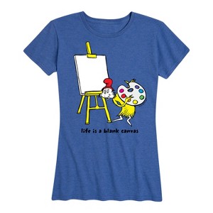 Women's - Dr. Seuss - Sam I Am Life Is A Blank Canvas Short Sleeve Graphic T-Shirt - 1 of 4