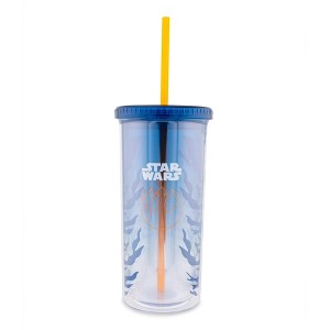 Silver Buffalo Star Wars Ahsoka Tano Carnival Cup With Lid and Straw | Holds 20 Ounces - 1 of 4