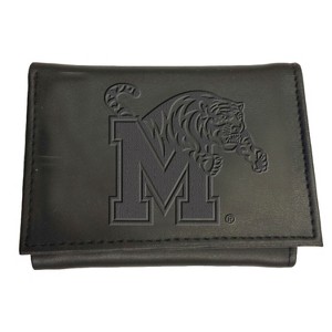 Evergreen NCAA Memphis Tigers Black Leather Trifold Wallet Officially Licensed with Gift Box - 1 of 1