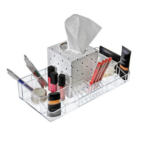 Azar Displays Clear Acrylic Small Clear Cosmetic Organizer For Counter :  Target