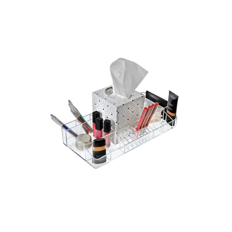 Azar Displays Clear Acrylic Small Clear Cosmetic Organizer for Counter, 1 of 6