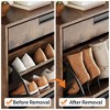 Shoe Storage Organizer with 2 Flip Drawers and 1 Drawer, Freestanding Narrow Shoe Rack, Shoe Storage Organizer with 3-Tier Adjustable Shelves - 2 of 4