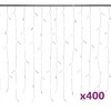 vidaXL LED Curtain Icicle Lights 393.7" 400 LED Cold White 8 Function - 2 of 4