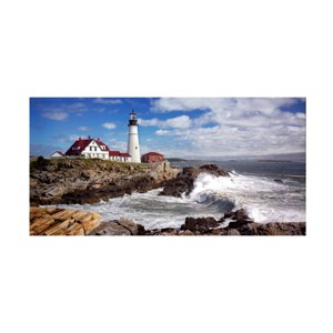 Trademark Fine Art -Mike Jones Photo 'Portland Head Light' Canvas Art - 1 of 4