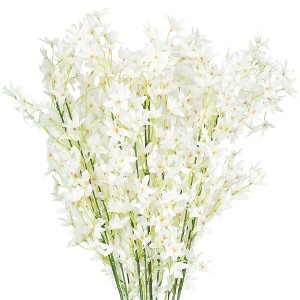 REGALWOVEN Real Touch Silk Artificial Flowers Orchids in Bulk with Stem for Decoration 44.4" 6 Pcs - 1 of 4