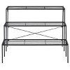 Costway 3 Tier Shelf Flower Plant Display Stand Rack Large Modern Black Metal Heavy Duty - 4 of 4