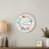 Creative Products We Wish You a Beachy Christmas 20 x 20 Round White Framed Print - 4 of 4