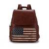 MKF Collection Regina Printed Flag Vegan Leather Women’s Backpack by Mia K - 2 of 4