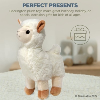 Alma 10" White Plush Stuffed Animal Llama