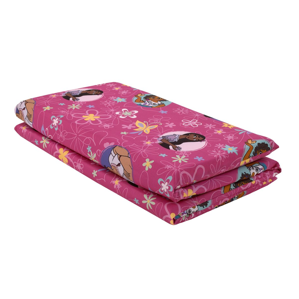 NoJo Disney Encanto Tropical Delight Pink and Aqua, Mirabel and Isabella Preschool Nap Pad Sheet - thumbnail 4